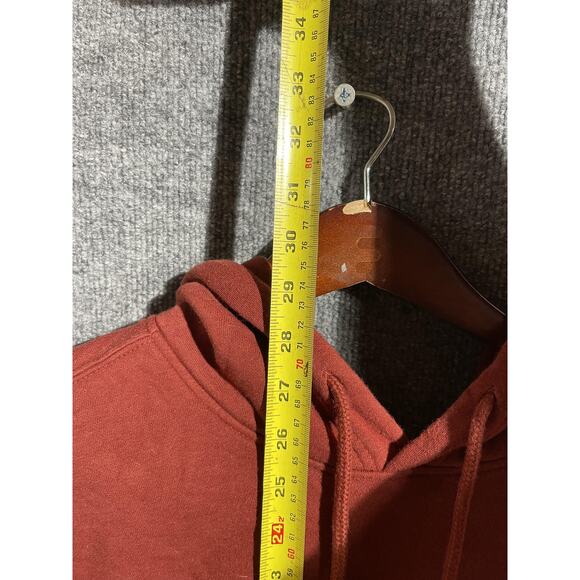 The North Face Hoodie Sweatshirt Mens Medium Red Bear Graphic Pullover Fleece - Picture 4 of 10